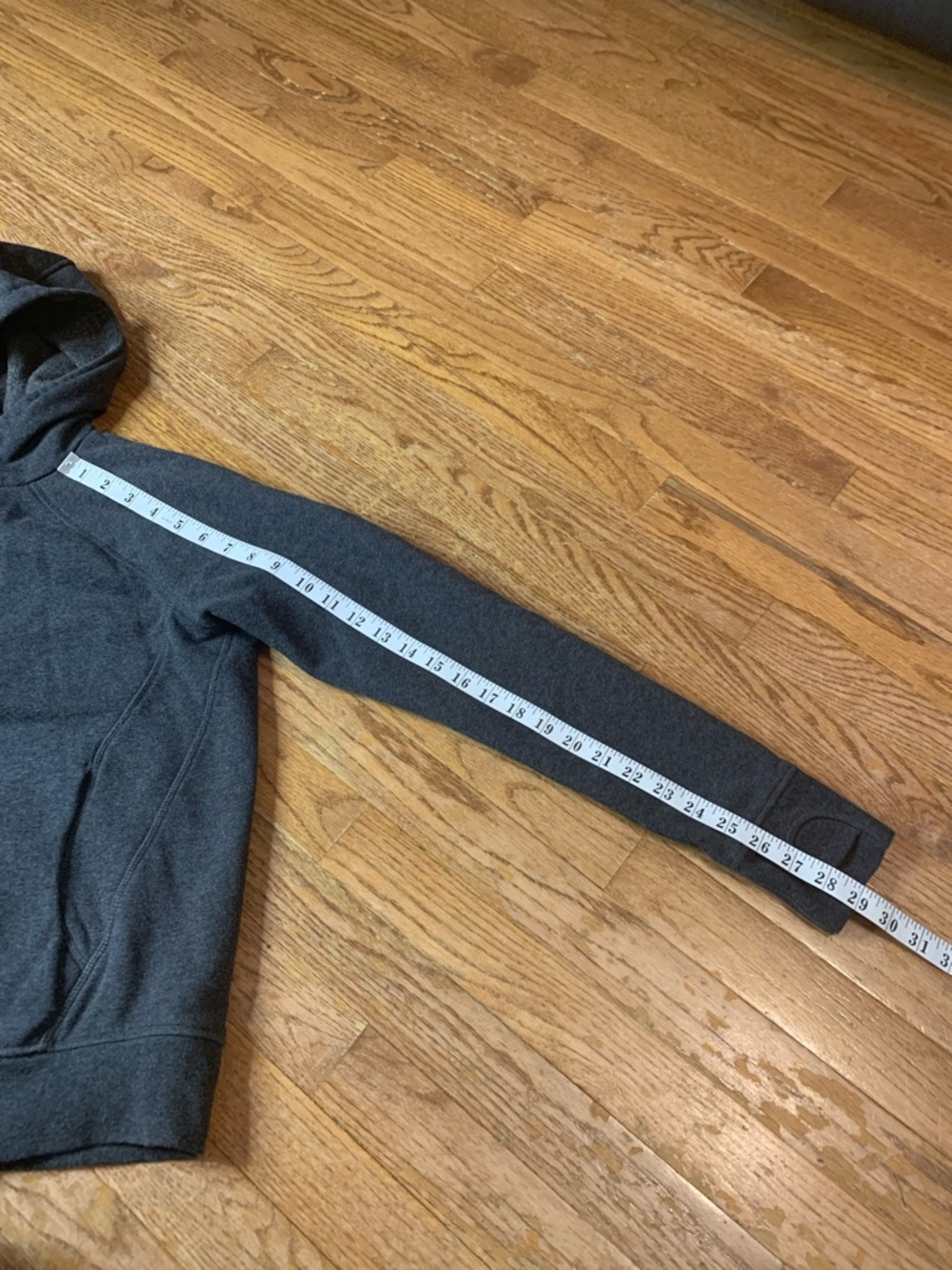 Lolë Grey Full Zip Hoodie with Thumbholes - Size Large - Picture 9 of 9